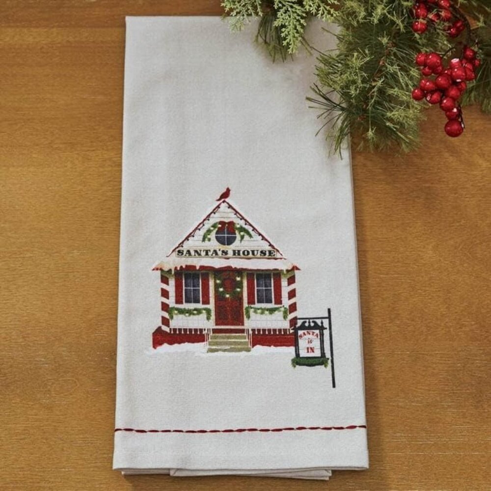 Park Designs Visit to Santa Decorative Dishtowel